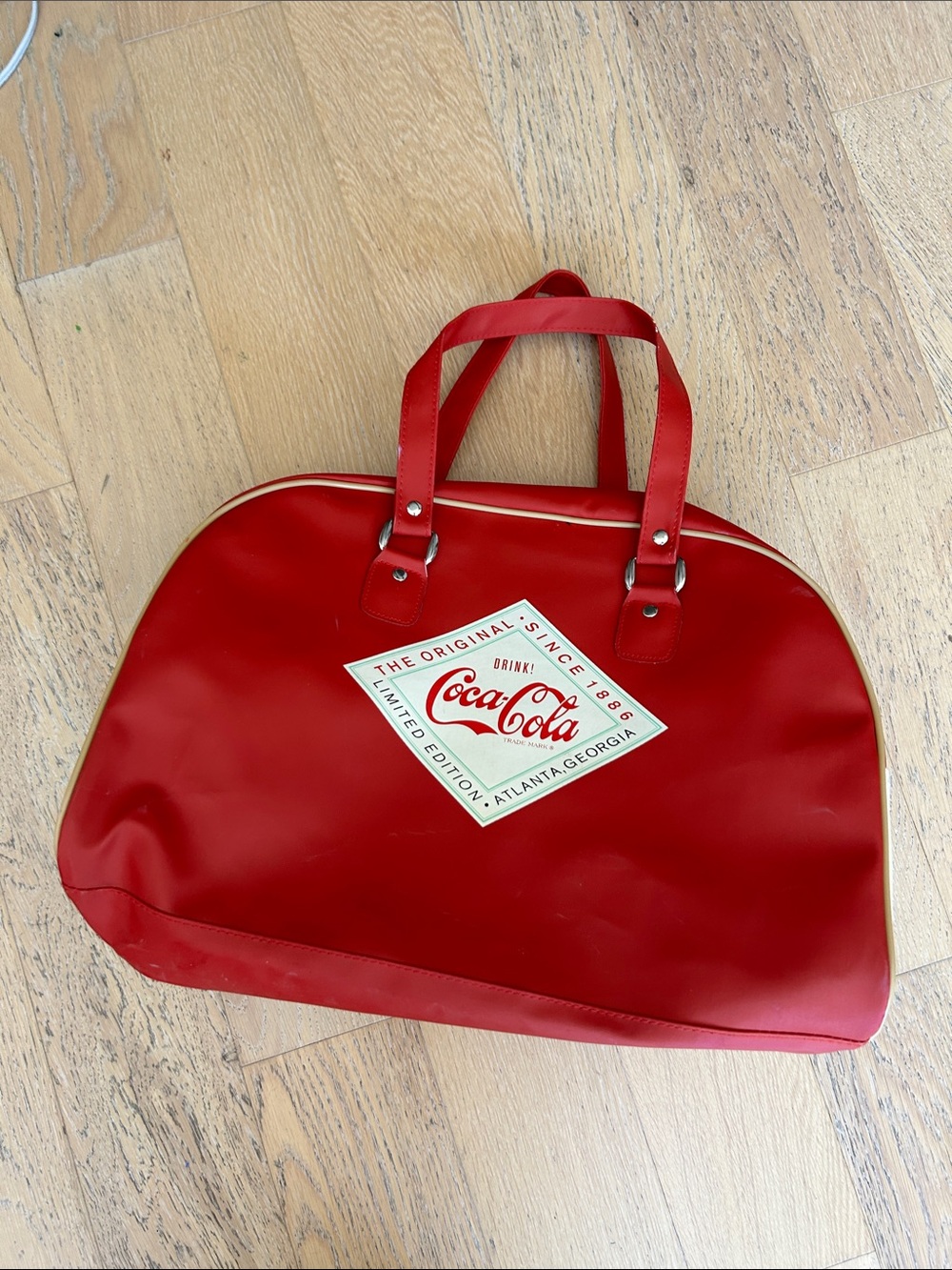 Coca Cola Red Vintage Logo Travel Tote